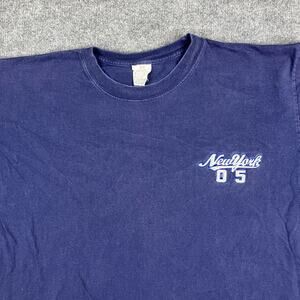 ZD T-Shirt Mens New York Super Bigger 4XL Blue 100%  Vintage Workwear